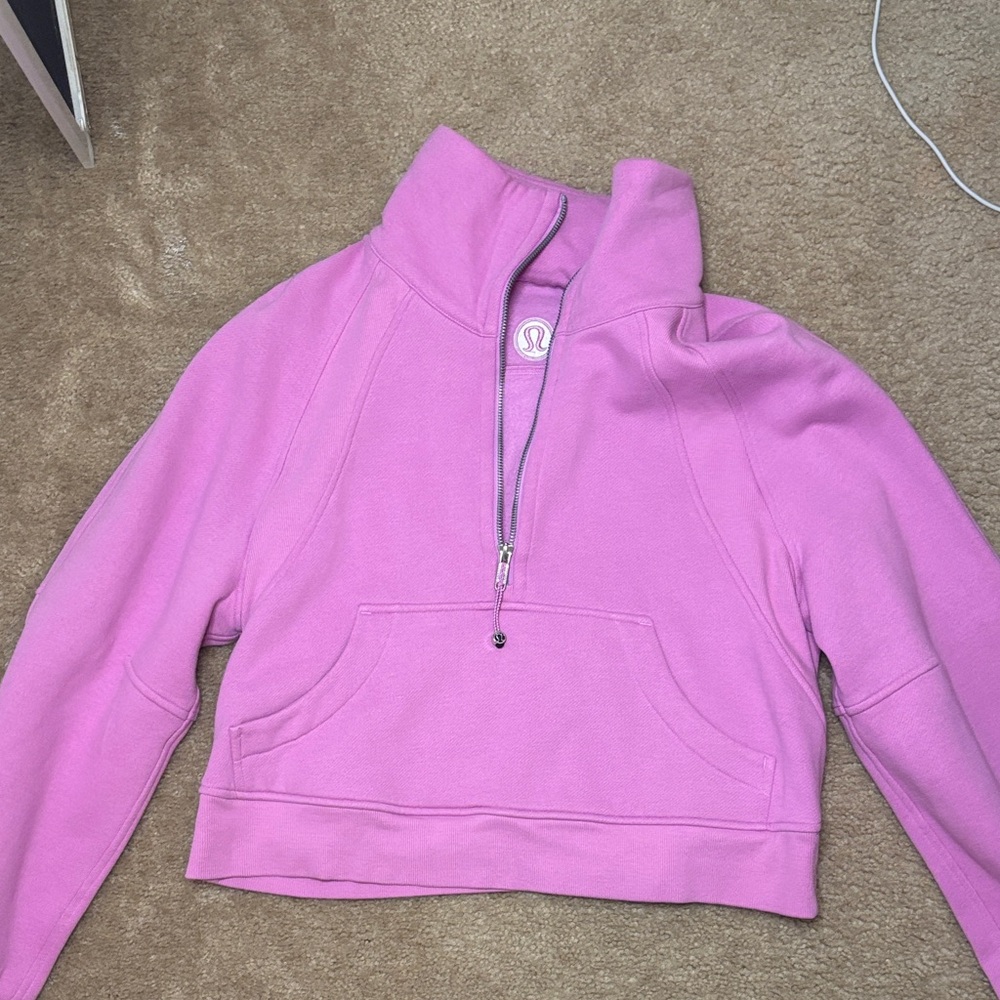 Lululemon Athletica Pink Half-Zip Sweatshirt